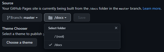 select a root folder